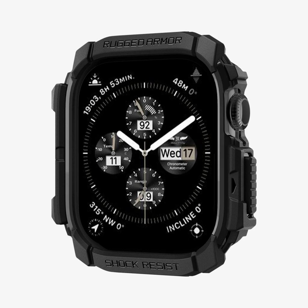 Pouzdro pro Apple Watch 10 46 mm, Spigen Rugged Armor, pancéřové pouzdro