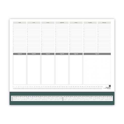 PD Calendar Könyöklő 59x41 zöld 2026
