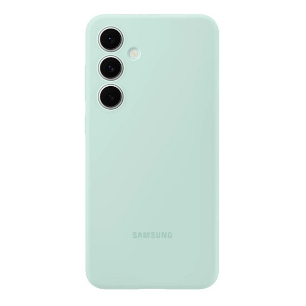 Samsung Galaxy S24 FE SM-S721, Szilikon tok, menta, gyári (RS163177)