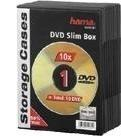 Hama DVD Slim Box 10, Black 1 dischi Nero