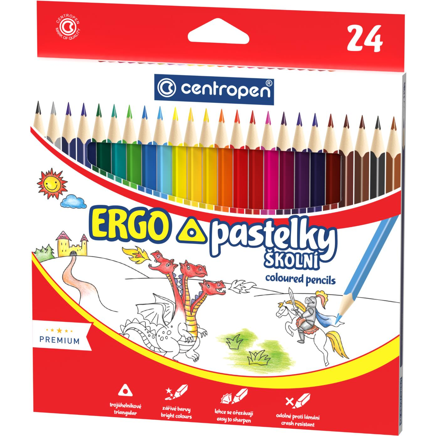 CENTROPEN 9521 háromszögű, 24 színben (8595013649053)