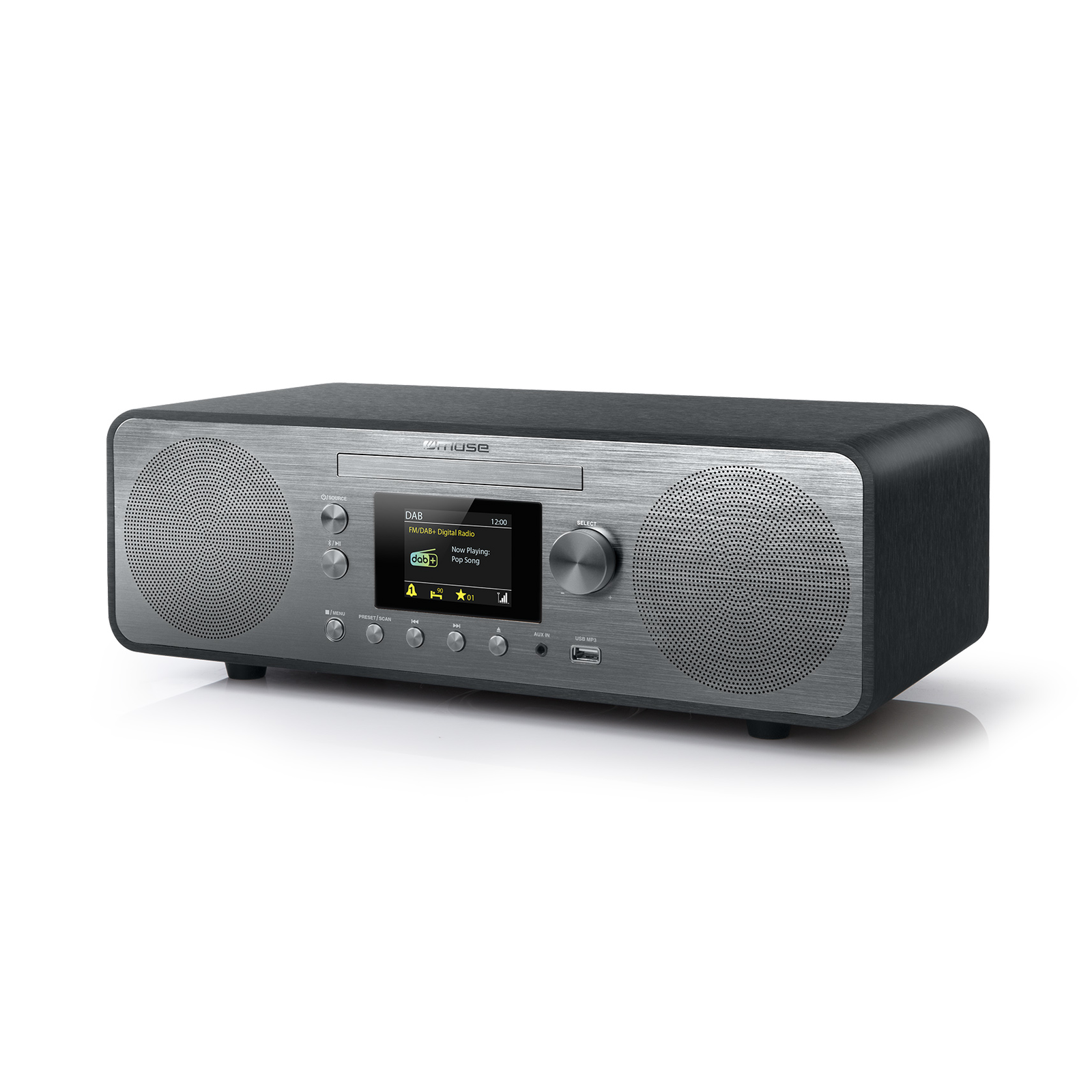 Muse M-885 DBT Rádiós CD lejátszó - Szürke (M-885DBT)