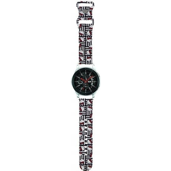 HELLO KITTY SILIKONSKI TRAK 22MM UNIVERZALEN ČRN