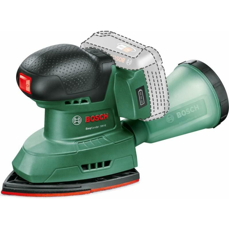 Bosch UniversalSander 18V-10 akkumulátoros excenter csiszoló akku nélkül (06033E3100) (06033E3100)