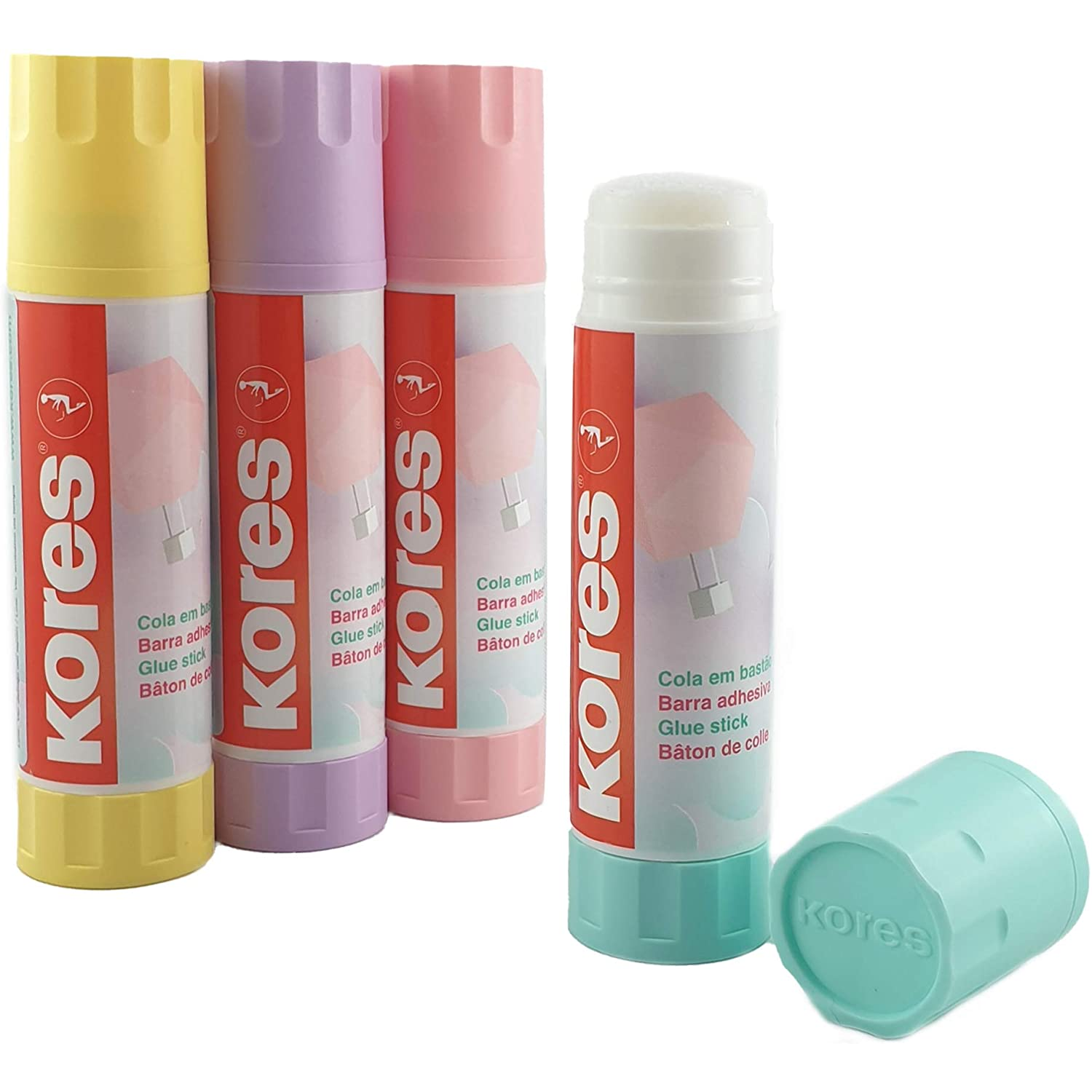 Kores Ragasztóstift pasztell színű tokban 2x20 g (12827)