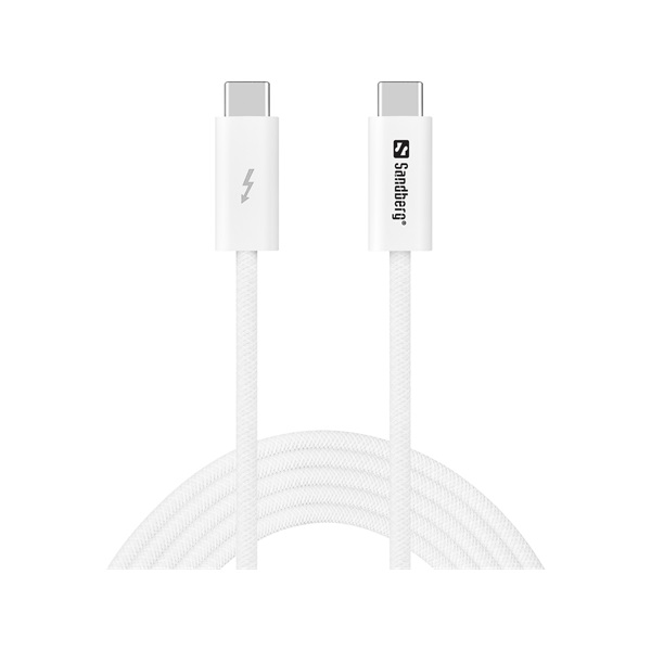 Sandberg 136-57 καλώδιο USB USB4 Gen 3x2 2 m USB C Λευκός (Άσπρος)