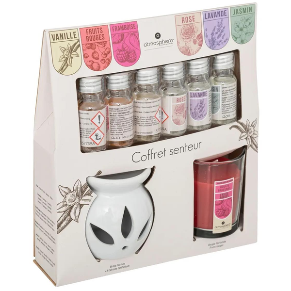 ATMOSPHERA illóolaj szett aromalámpával 10 ml (8 db)