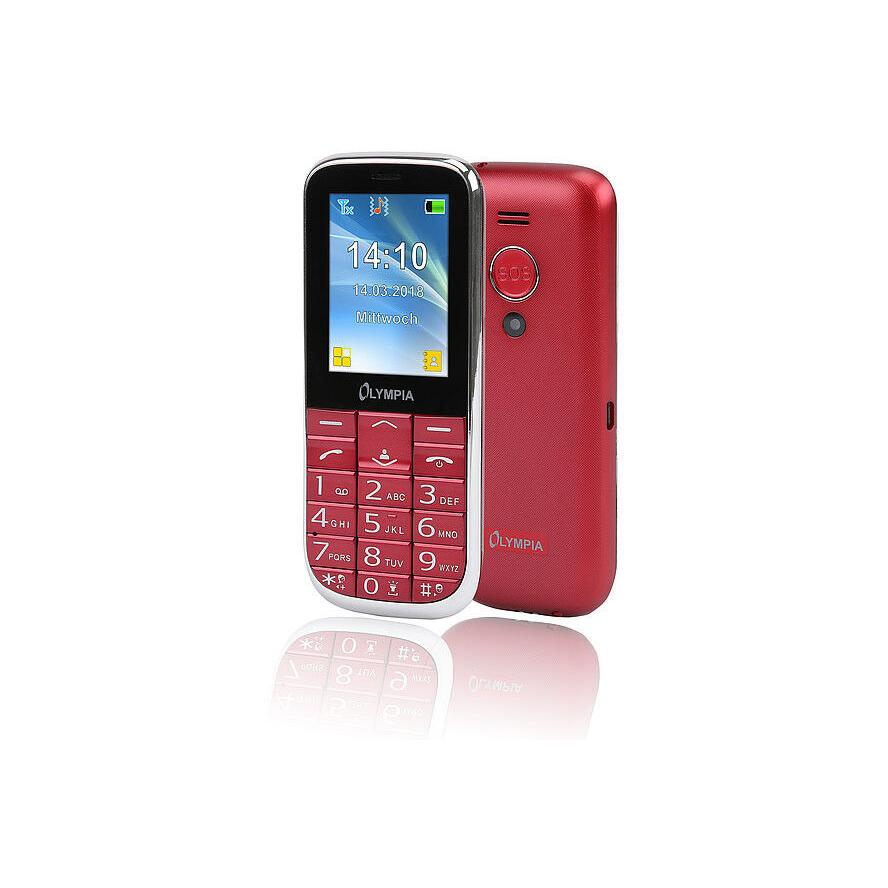 Olympia Mobiltelefon Joy II rot extragroße Tasten (2220) (2220)