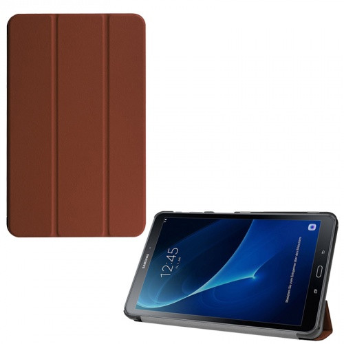 Samsung Galaxy Tab A 10.1 (2016) SM-T580 / T585, mappa tok, Trifold, barna (RS65294)