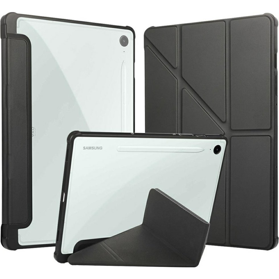 Tok Álló, Bőr Hatású (Aktív Flip, Oldalra Nyíló, Trifold, Asztali Tartó) Piros Samsung Galaxy Tab A 10.1 Wifi (2016) Sm-T580, Samsung Galaxy Tab A 10.1 Lte (2016) Sm-T585