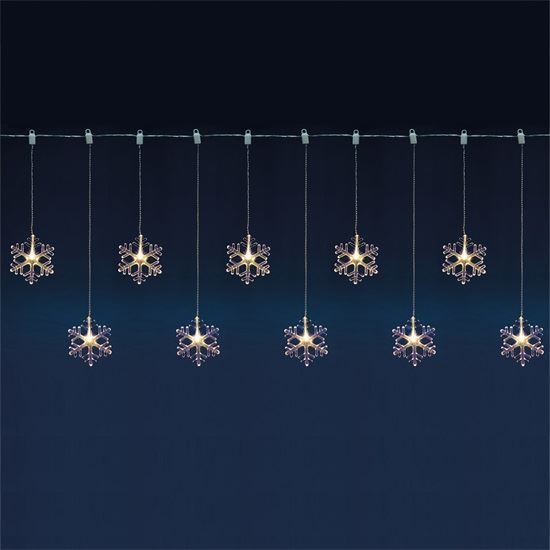 Somogyi KAF 8/F LED-es fényfüggöny hókristály dekor IP44 90cm meleg fehér (KAF 8/F)