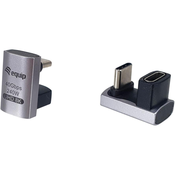Equip 133477 adaptador para cabos USB C Preto, Cinzento