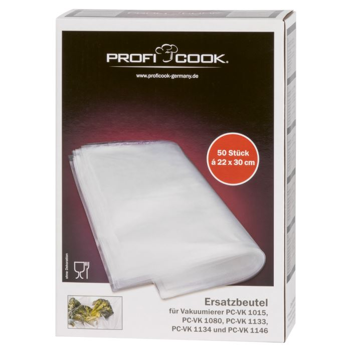 Vákuum tasak 22cm x 30cm ProfiCook PC-VK 1015/1080/1133/1134/1146 készülékekhez (8910151) (procoo8910151)