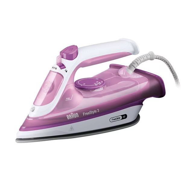 Braun FI 3124 Tør & dampstrygejern Keramisk strygesål 2400 W Lilla