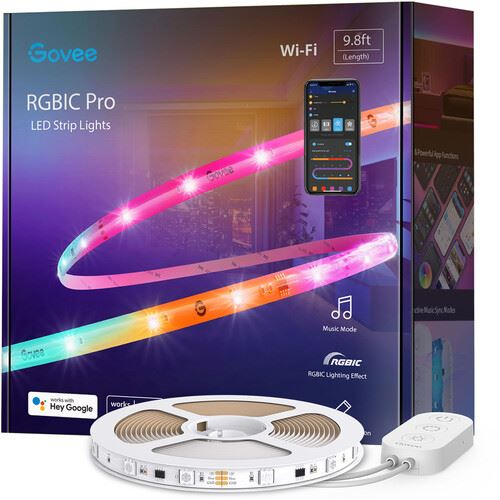 Govee Wi-Fi RGBIC LED Szalag 4m (GOVH619Z) (GOVH619Z)