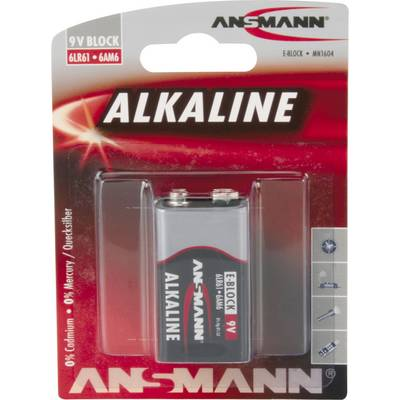 Ansmann 6LR61 Red-Line 9V-os elem Alkáli mangán 9 V 1 db