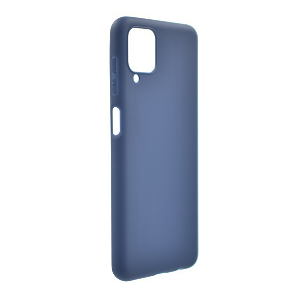 Szilikon telefonvédő (matt) SÖTÉTKÉK [Samsung Galaxy A12 (SM-A125F / SM-A127F)] (5996591031668)