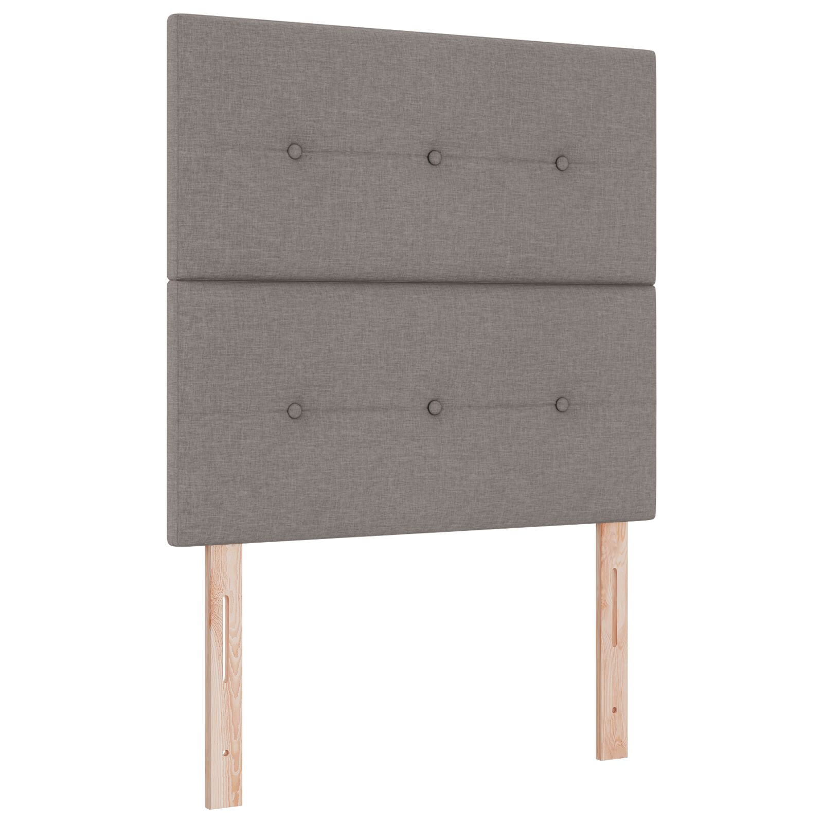Fejtámla Gombával Tűzött Taupe 80 cm Szövet (3337786)