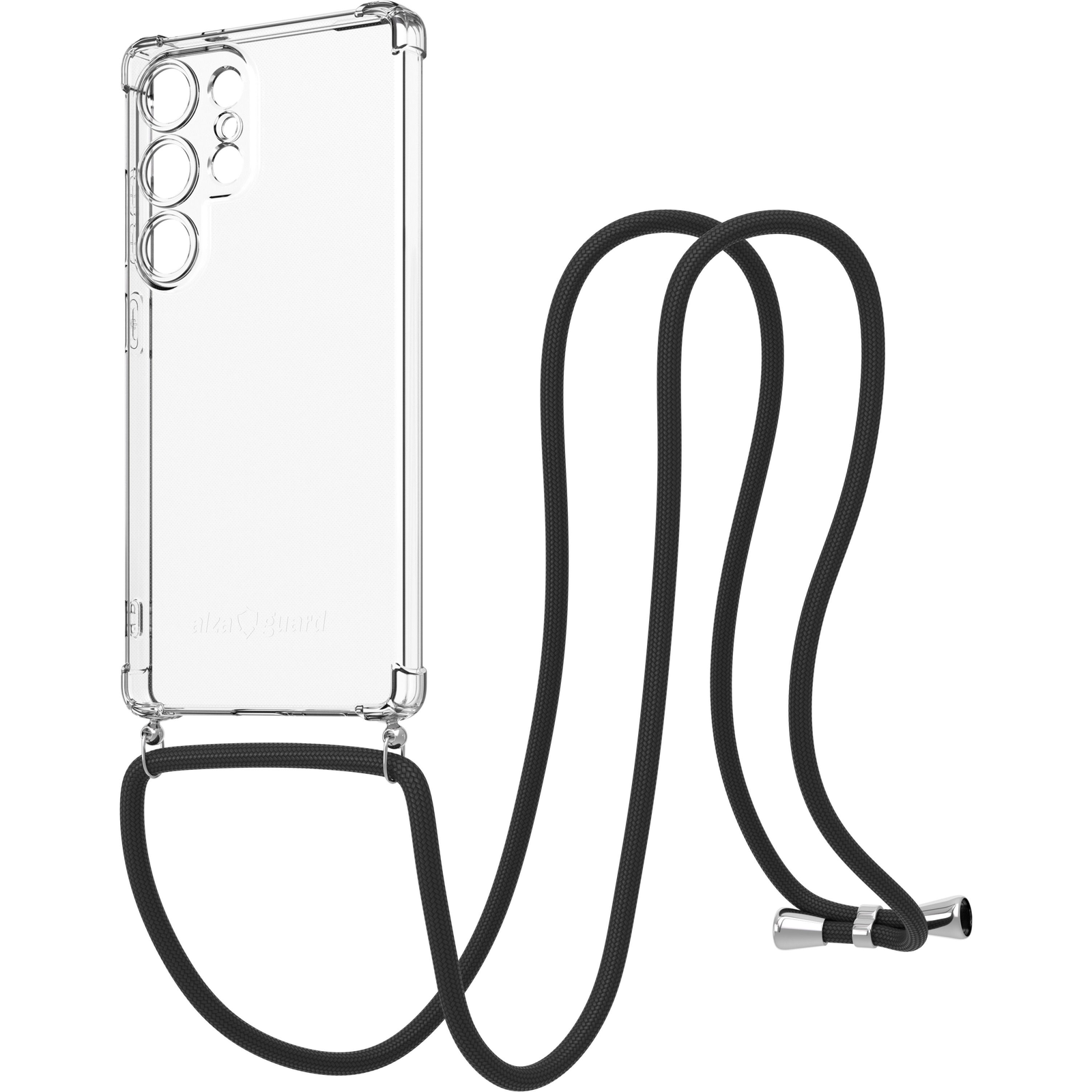 AlzaGuard Luxe Lanyard Samsung Galaxy S25 Ultra 5G fekete tok (AGD-PCL014B)
