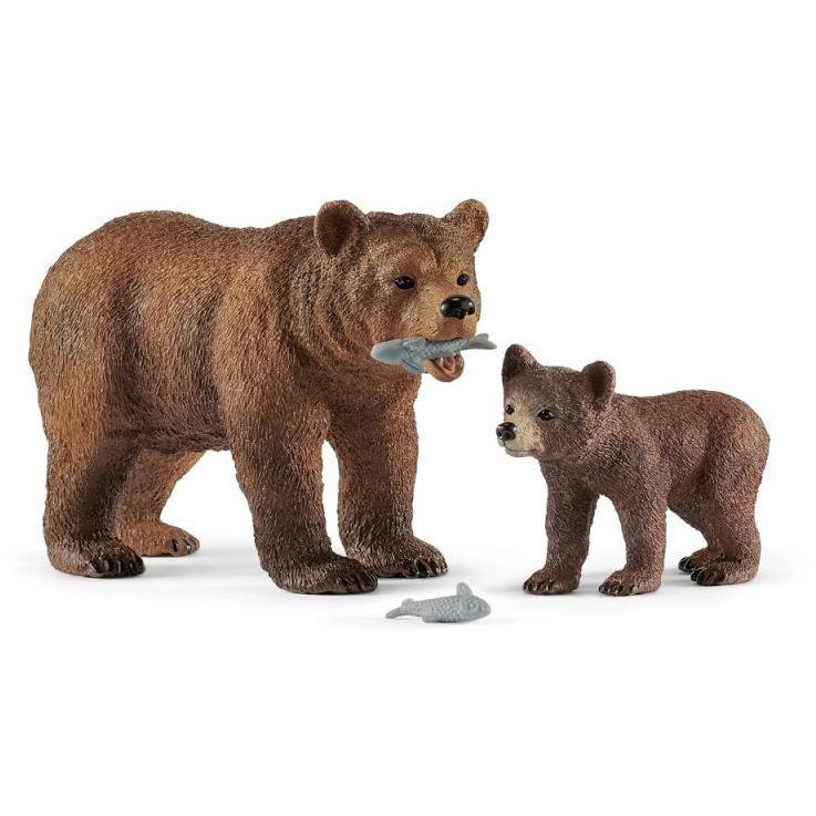 Schleich Grizzly medve anya és bocs 42473 (4059433572369)