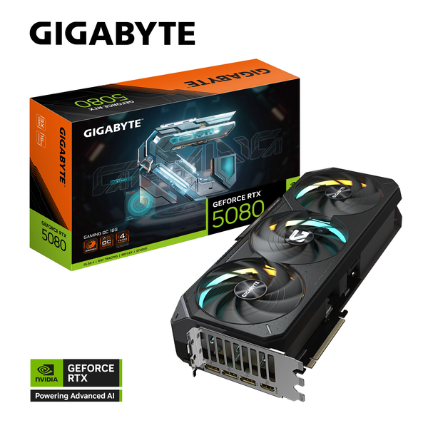 Gigabyte GeForce RTX 5080 16GB GDDR7 Gaming OC Videókártya