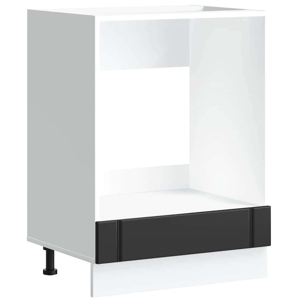 sütő szekrény Lucca fekete szerelt fa (853758)