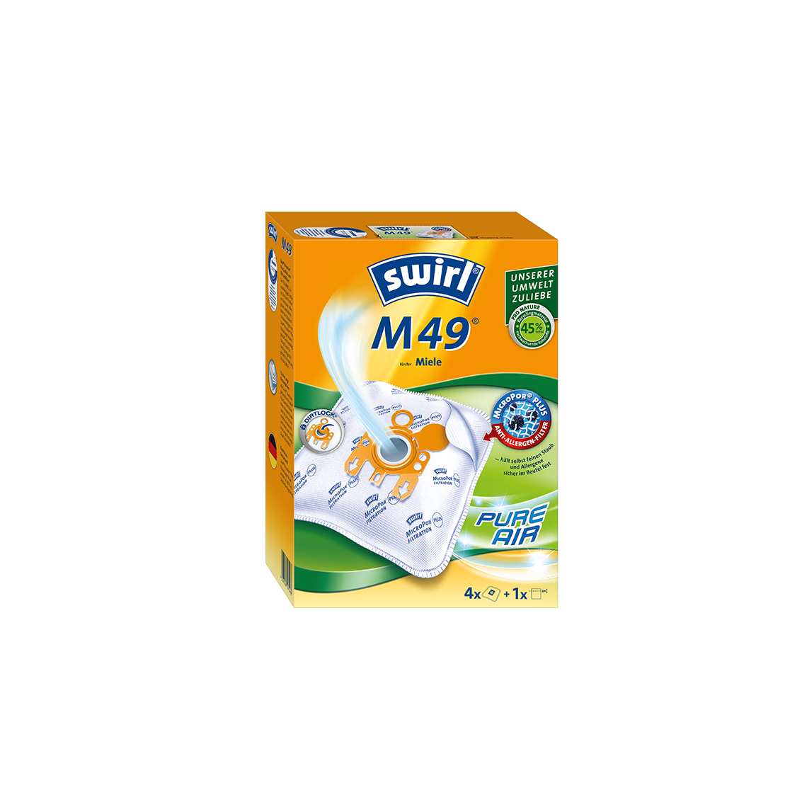 Swirl M 49 MP Plus AirSpace Porzsák (4 db / csomag) (191468)