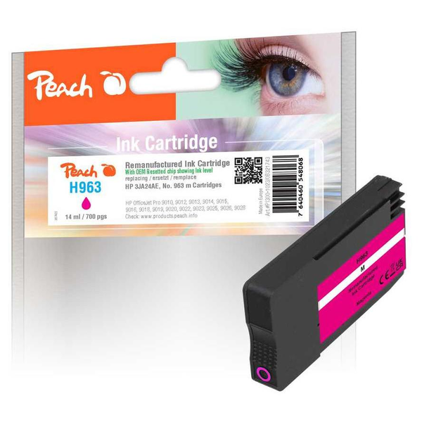 Peach 3JA24AE blækpatron 1 stk Kompatibel Magenta