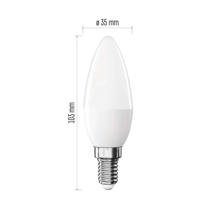 Emos Classic gyertya / E14 / 4,2W (40W) / 470 lm / természetes fehér LED izzó (ZQ3E23) (ZQ3E23)