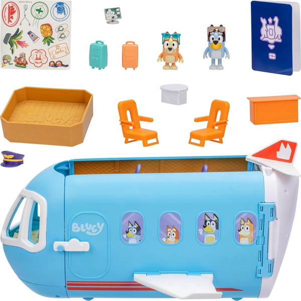 Moose Toys Bluey 3 in 1 Airplane Playset
