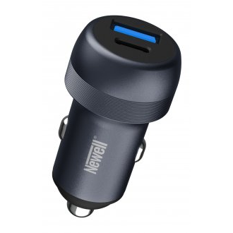 NEWELL CC-001 PD 89W autós töltő, szvargyújtó / USB-A / USB-C, 2 eszköz töltés, 89W, 40 hónap garancia
