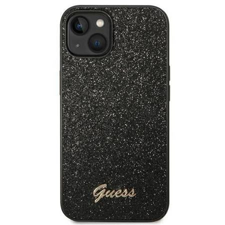 Guess Glitter Script Apple iPhone 14 tok fekete (GUHCP14SHGGSHK) (GUHCP14SHGGSHK)
