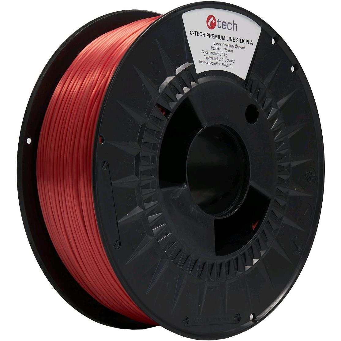 C-TECH PREMIUM LINE PLA Silk, orientvörös RAL3031 (3DF-P-SPLA1.75-3031)