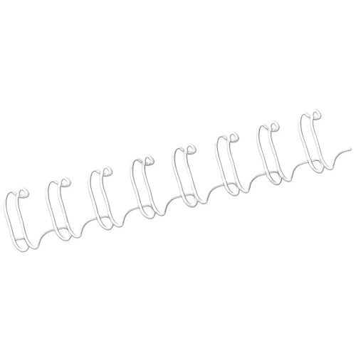Fellowes Drahtbinderücken  weiss    6mm 100er Pack