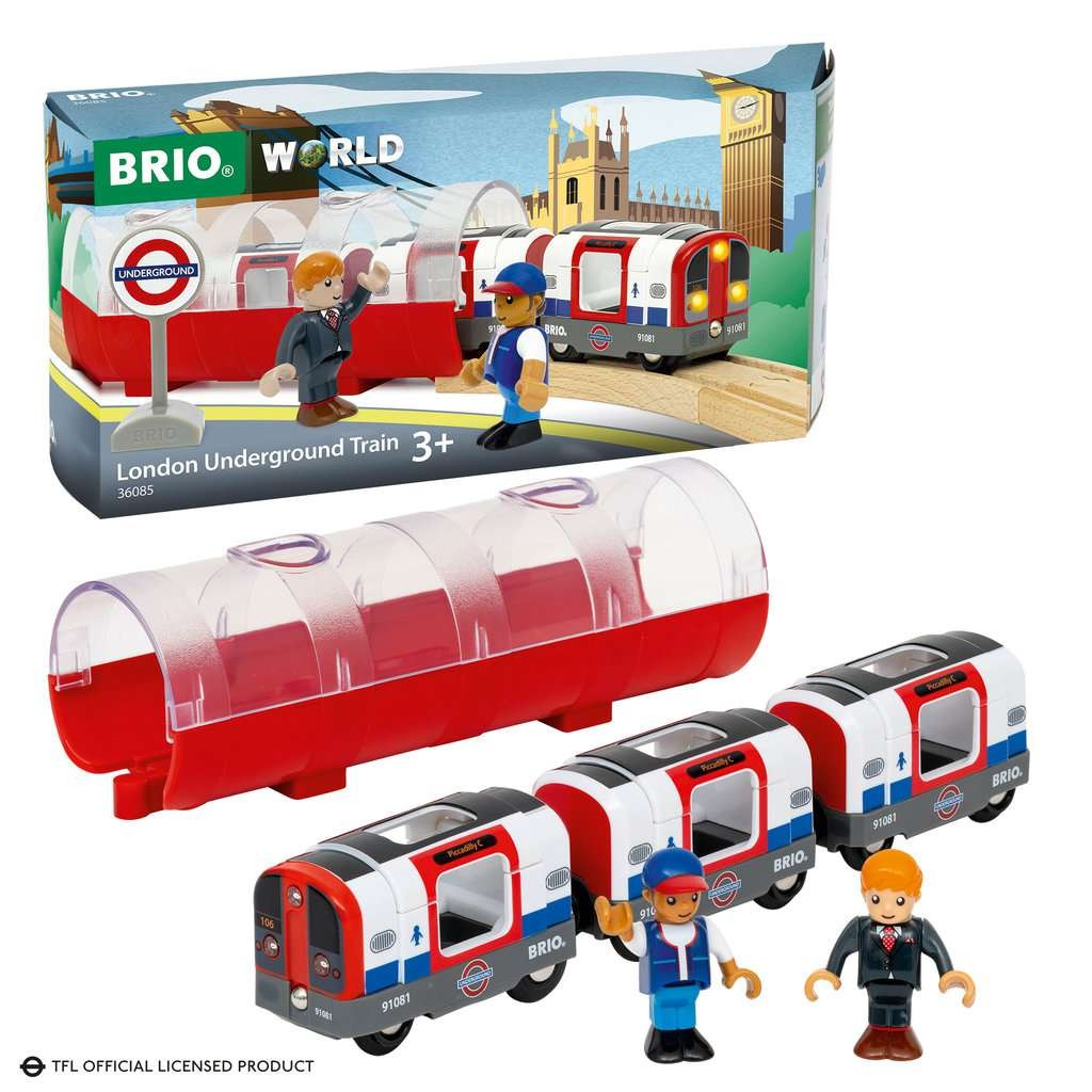 BRIO World Londoni metró fényekkel és hangokkal - Piros/Fehér (63608500)