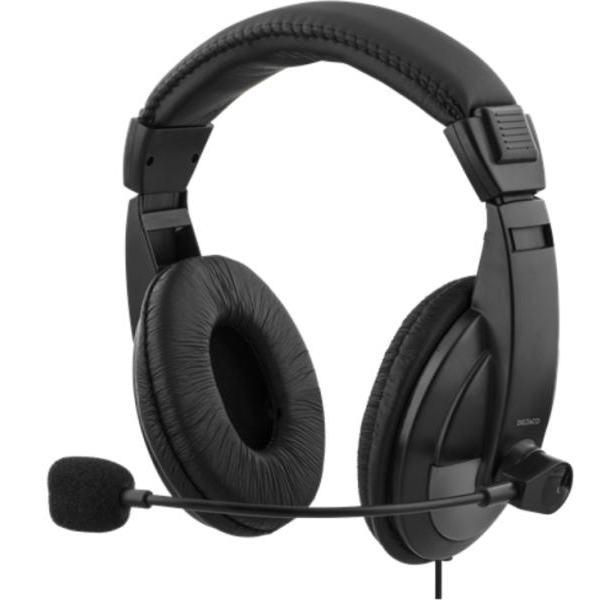 Слушалки Deltaco черни