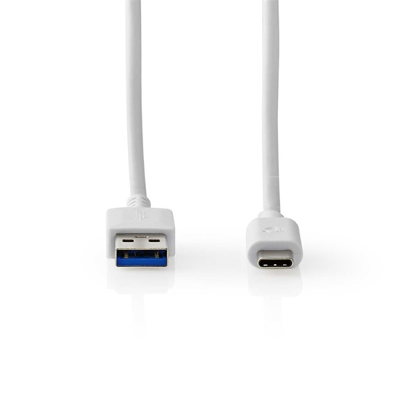Nedis CCGW61600WT10 USB 3.2 Gen 1, USB-A dugó - USB-C (USB C) dugó kábel, 60W, 1m (CCGW61600WT10)