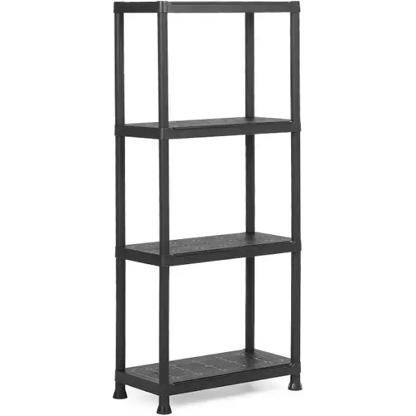 Plus Polc 60/4 - Műanyag, Fekete (240620)