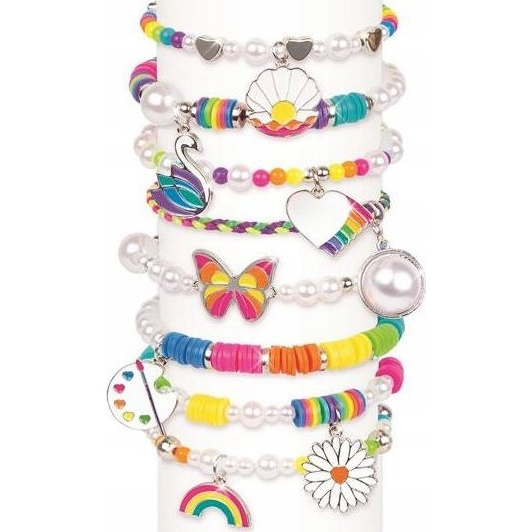 Make It Real Rainbows and Pearls karkötőkészítő készlet (1729)