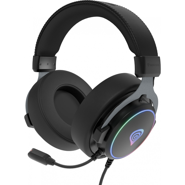 GENESIS Neon 764 Auricolare Cablato A Padiglione Gaming USB tipo A Nero