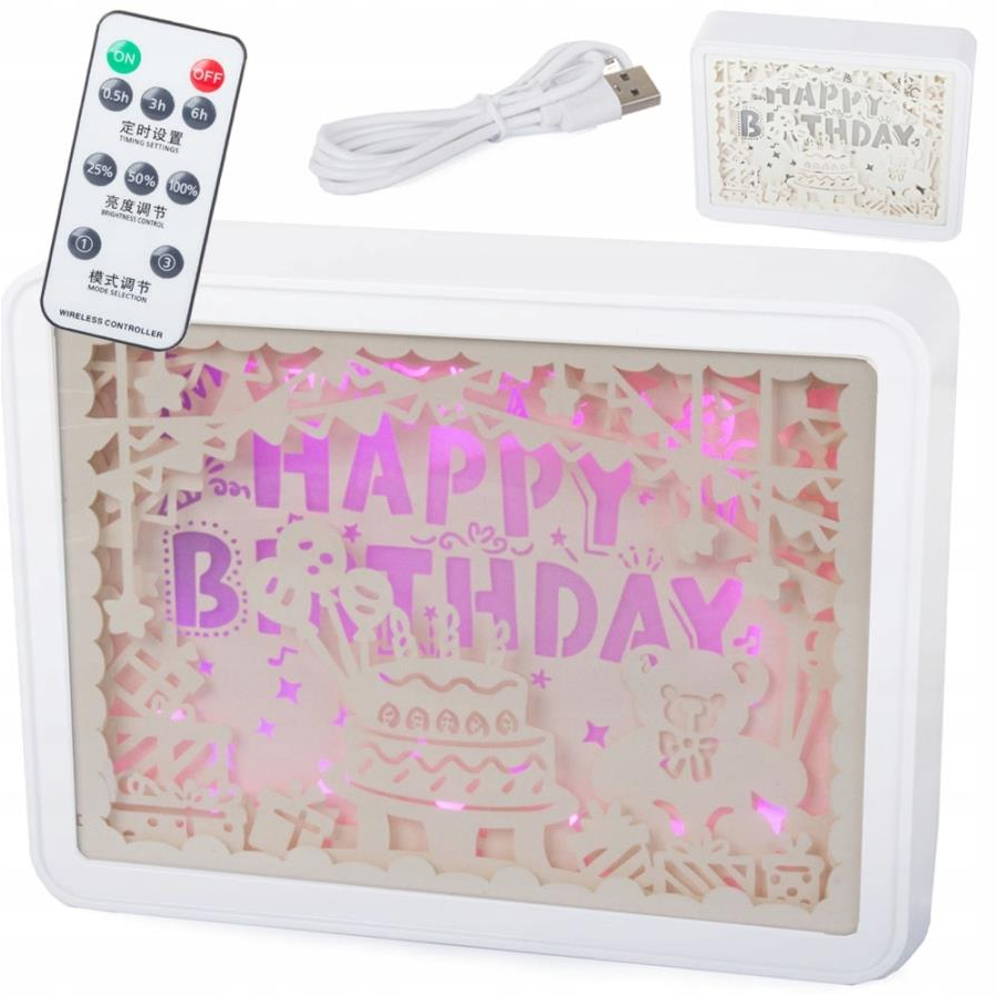 Verk Remote-controlled LED backlight board 10 × 15 × 20 cm (24186)