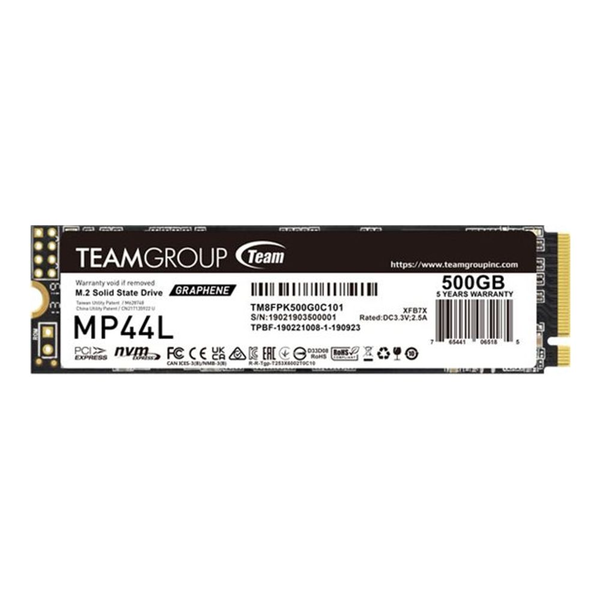 Solid-State Drive (SSD) Team Group MP44L, M.2 2280 NVMe 500GB PCI-e 4.0 x4 MP44L-500GB
