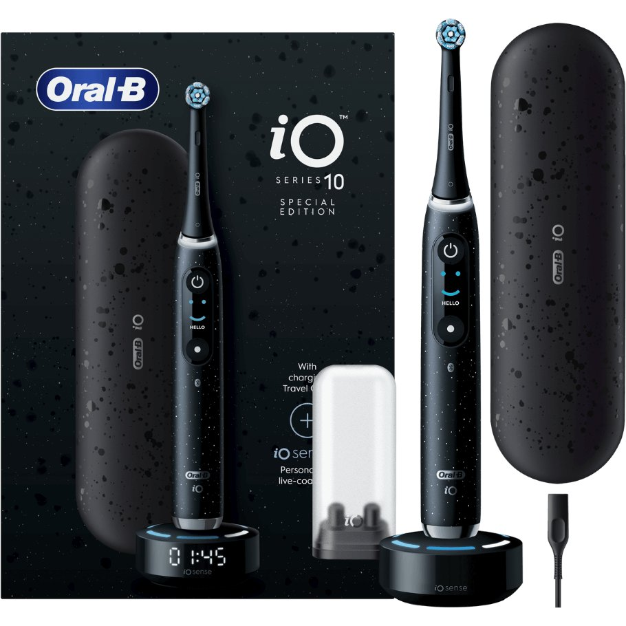 Oral-B iO10 Cosmic Black elektromos fogkefe booster (Oral-B iOM10.1B4.2AD Black booster)