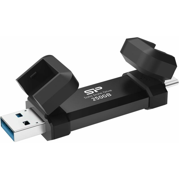 Silicon Power Marvel Xtreme DS72 250GB USB-A/C 3.2 Gen2 külső SSD fekete