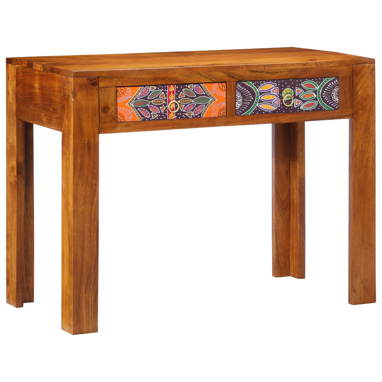 asztalok Barna Tömör Sheesham fa Normál Négyszögletes Rusztikus (4016509)