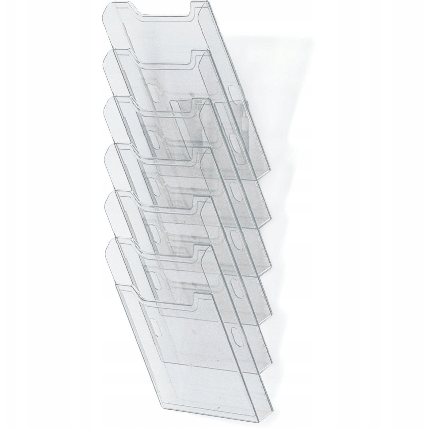 Katalógustartó, fali, A4, álló, 6 rekeszes, EXACOMPTA "Office", áttetsző (64758D)