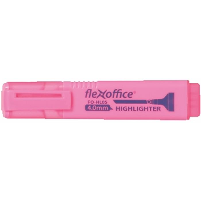Flexoffice HL05 4mm Szövegkiemelő - Rózsaszín (OW-8441/OW-8894)