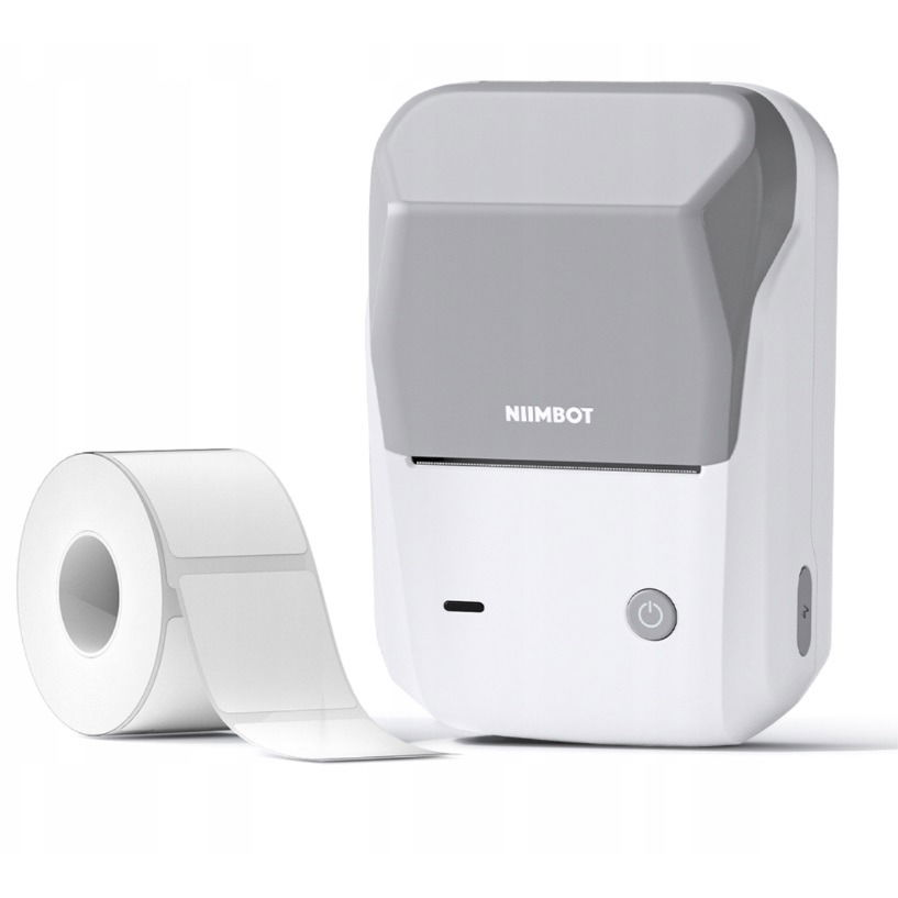Niimbot B1 Smart, szürke + címketekercs (210 db) (1AC12201601)