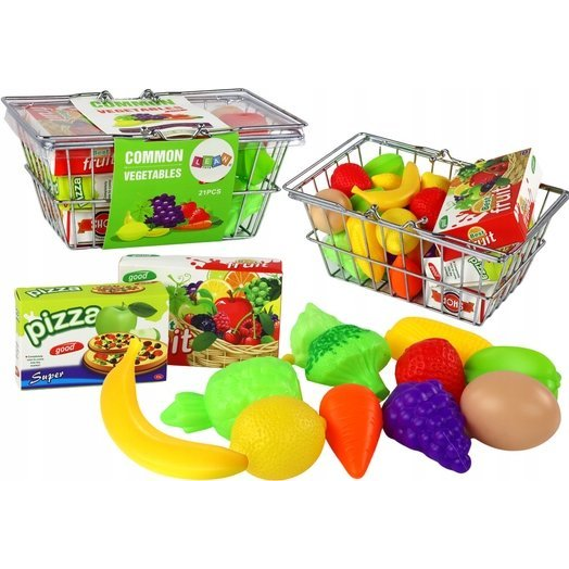 Bevásárlókosár Zöldségek Gyümölcsök Élelmiszerek Fém (17722)