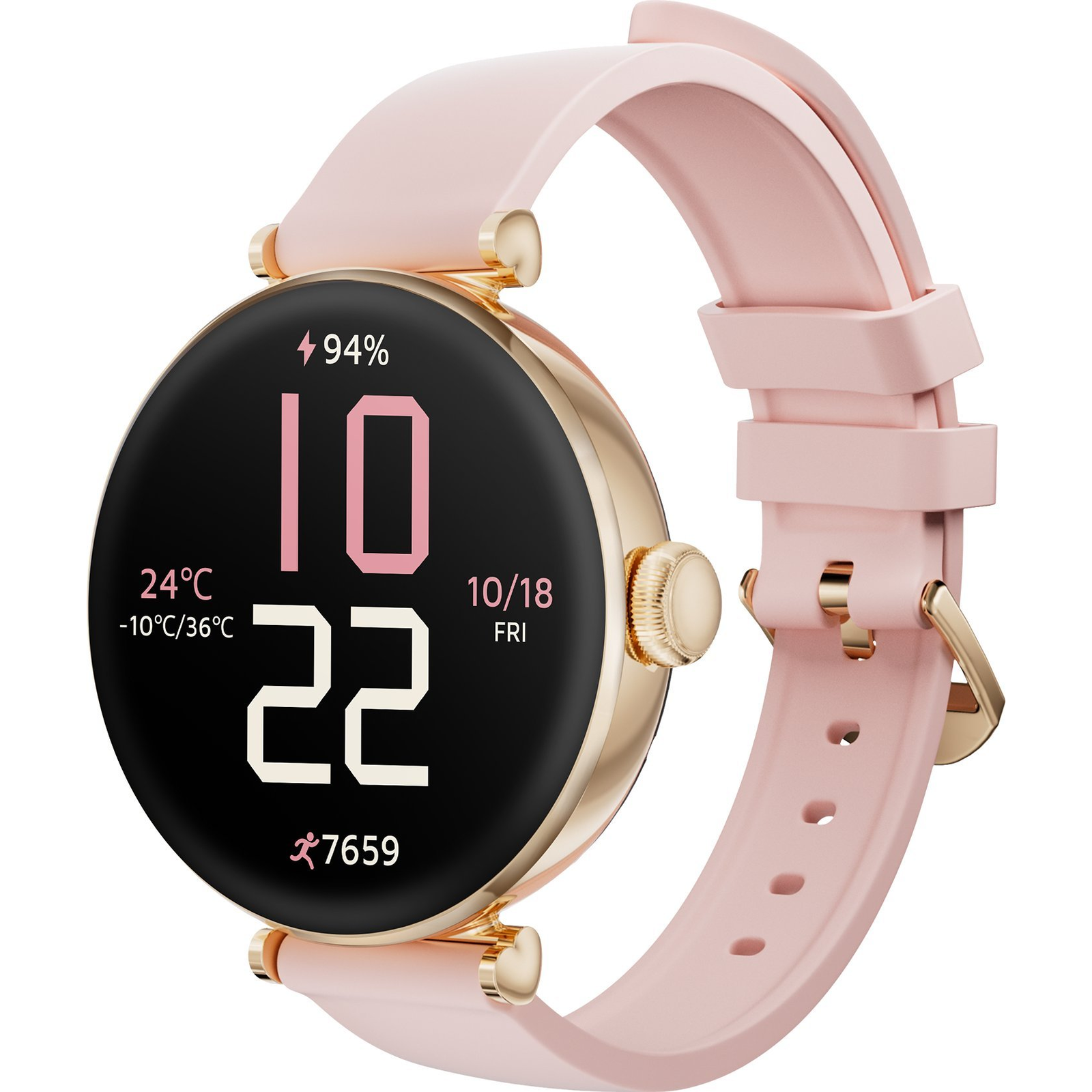 Kieslect Pura Női Okosóra 1.19" AMOLED Arany (KIESLECT-PURA)